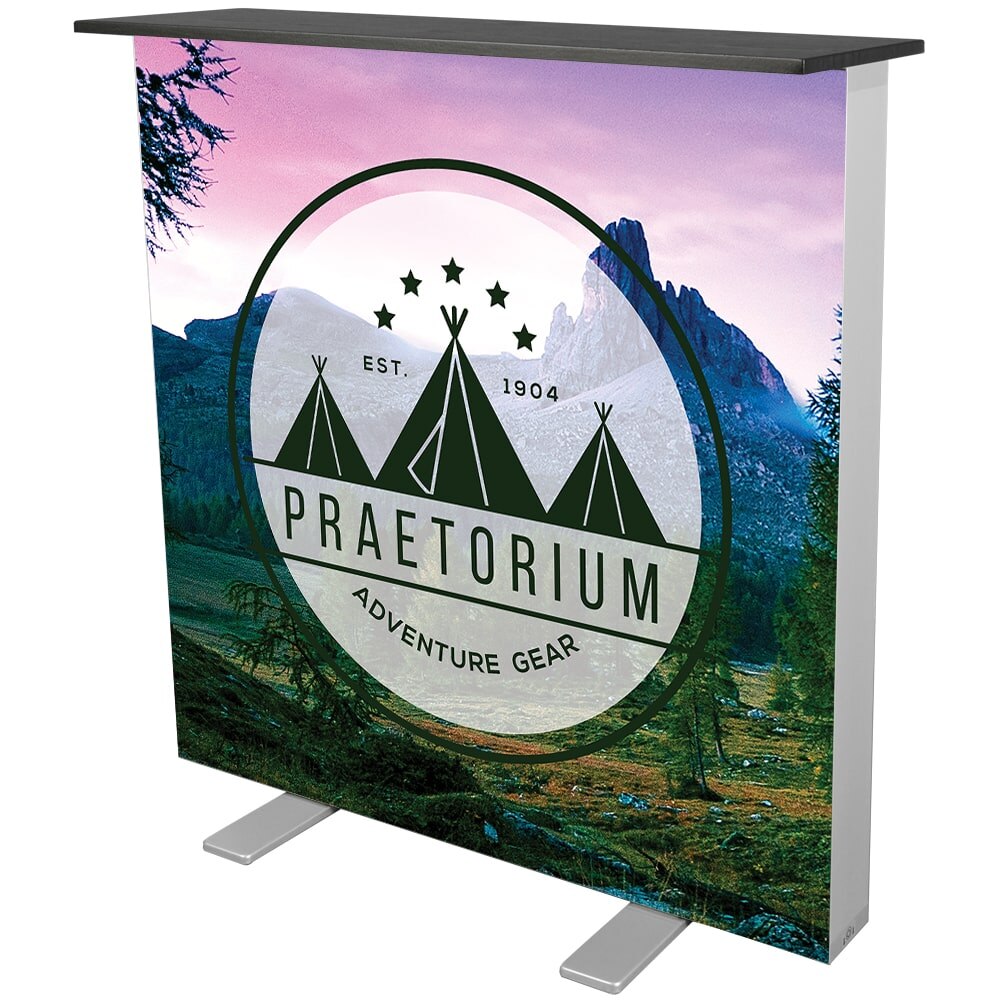 OC Lightbox Counter — Double Sided Graphic Package